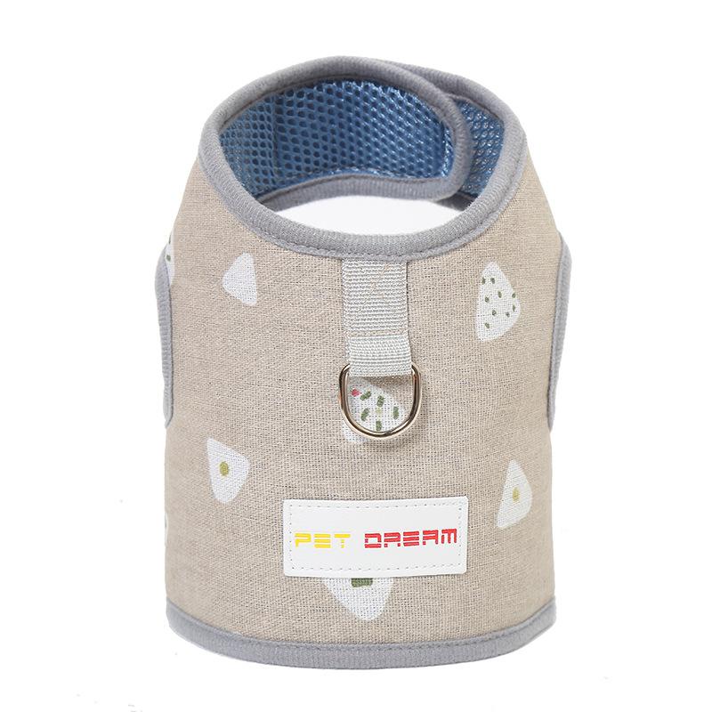 Chest strap vest style traction rope, dog walking rope, cat rope, cute small dog pet supplies, anti slip