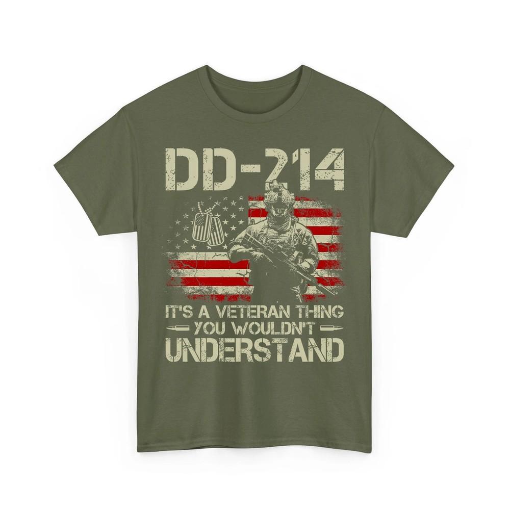DD214 Veteran Patriotic It#039;s A Veteran Thing You Wouldn#039;t Understand Soldier Unisex T-Shirt XXXL