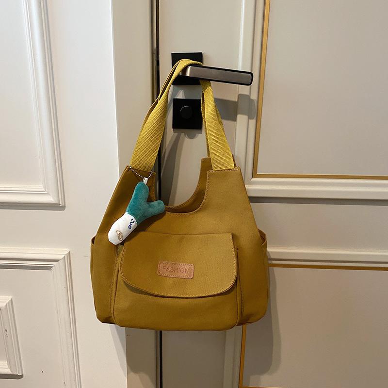 New Canvas Bag Sweet Soft Girl Shopping Handbag Trend Niche Design Women's Shoulder Bag