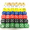 10Pcs Wood Dice D6 Sided Dice 16Mm Digital Number Or Point Cubes Round Coener For Kid Toys Board Games