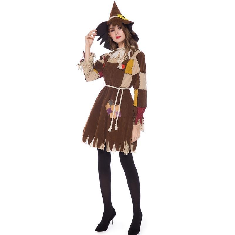 Halloween adult paly wizard of oz scarecrow parent-child masquerade party drama performance costume