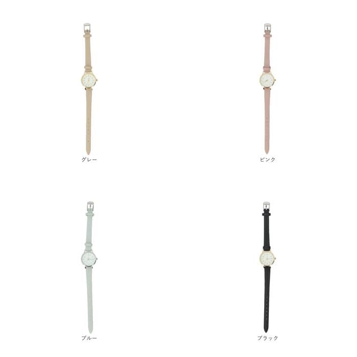 Fieldwork Analog Wristwatch with Barrette and Faux Leather, JN049-3, Pink