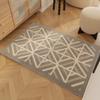Entrance Carpet Anti-slip Waterproof Wear-resistant Floor Mat Retro Geometric Lines Rug Living Room Home Decoration Door Mats