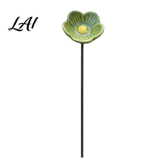 Backyard Bee Bath Station Ceramic Watering Station Garden Flower Stake Butterfly Water Weather Resistant Hydration Tool Feeder Pollinator
