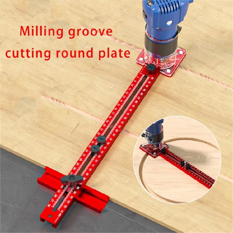 Router Milling Grooves Bracket Aluminum Router Circles Cutting Multifunctional Cabinet Hardware Router Guide Tool