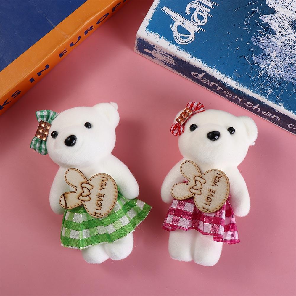 10ks/sáček Plyšové zvířátko Mini Medvídek Kytice z pěny Medvídek Kreslená kytice Panenka Dárky k promoci