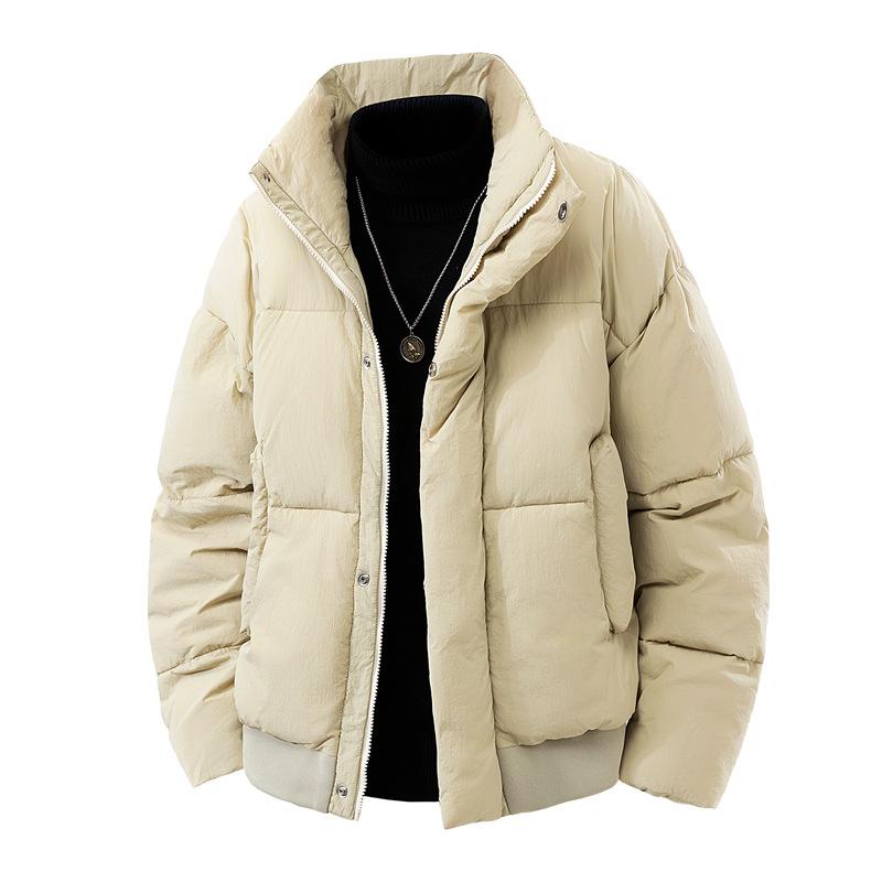 Herbst- und Winter-Baumwollkleidung, Herren-Baumwolljacke mit Kapuze, Dicke und warme Baumwollmantel, Winterkleidung, Kältefeste Jacke