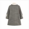 Women's Dark Green Coat for Fall/Winter; Mid-Length, Retro-Style, Loose-Fit, Thick Wool Coat