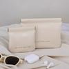Portable Waterproof Storage Pouch with Snap Closure Multi-Functional Cosmetic Organizer for Travel and Daily Use
