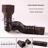 Flexible PE Downspout Extender Extendable Round Drain Pipe for Outdoor Lawn Patio Rainwater Drainage