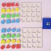Montessori Shape Color Geometric Matching Game Memory Chess Sorter Toy Color Sensory Educational Toys For Children Baby