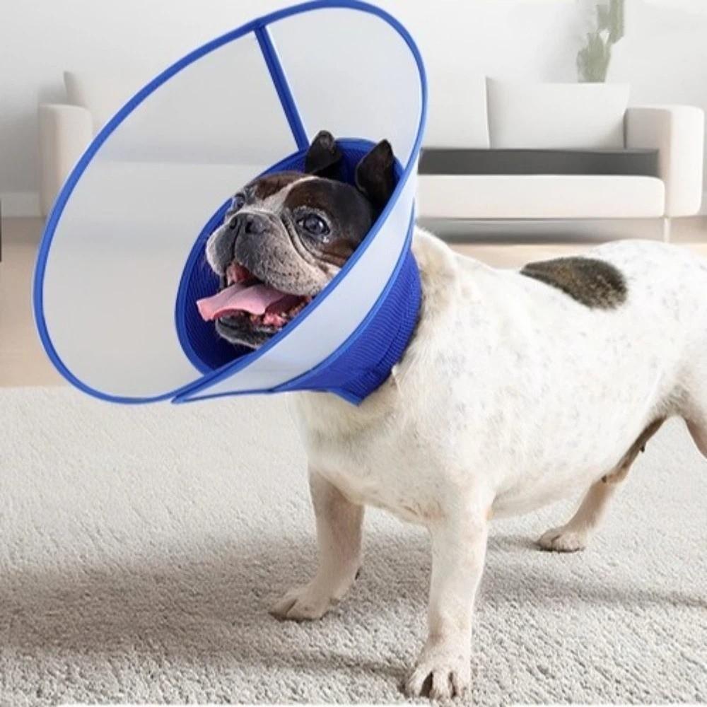 Breathable Dog Elizabethan Collar Prevent Biting Stop Scratching Dog Cone Collar Licking Protection Adjustable Protective Collar