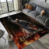 3D E-elden R-Ring Episches Spiel Vintage Karte Teppich Teppich Kunst für Raumdekoration Sofa Weihnachten Halloween Geschenke Teppich Rutschfeste Bodenmatte