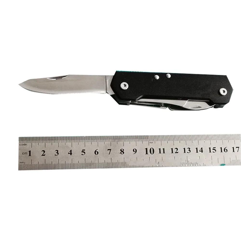 Coltello Pieghevole Multifunzionale Portatile 8 in 1, Multiuso per Sopravvivenza all'Aperto Campeggio, Coltelli da Tasca EDC, Attrezzi Manuali Portatili.