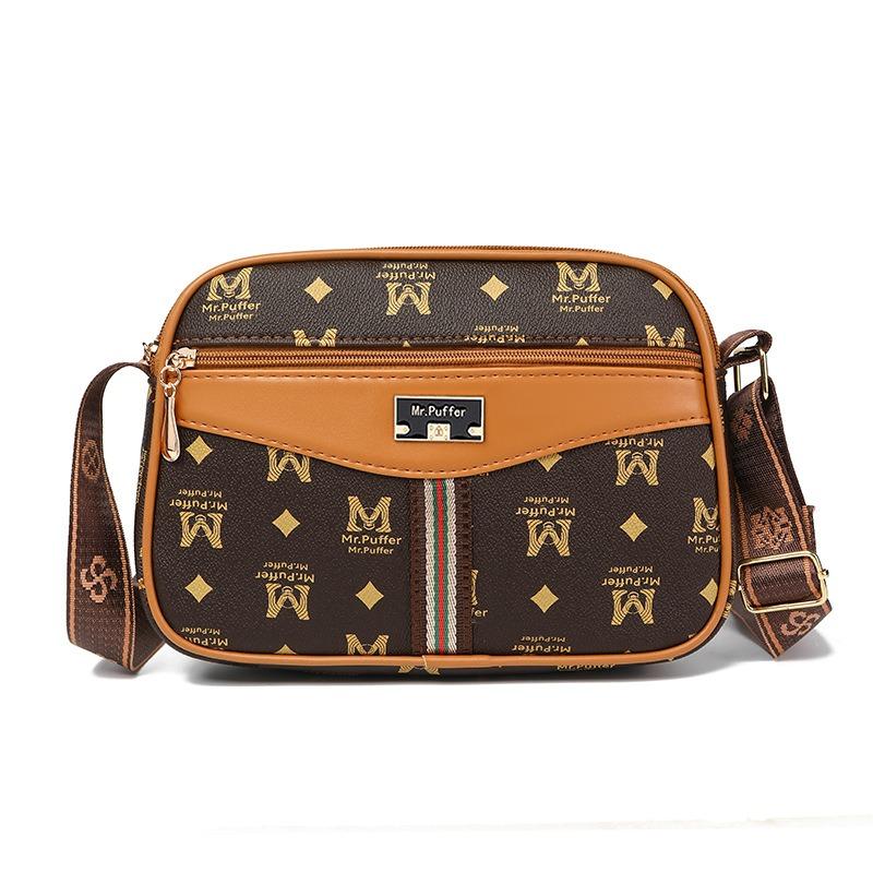 Women's Square Bag Crossbody Bag Multi-compartment Hot-selling Fashion Letter Printing Shoulder Bag Classic