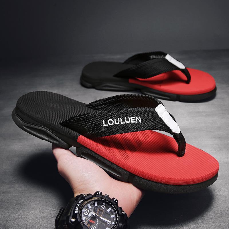 Plus Size Men's Non-Slip Outdoor Thong Sandals - Trendy Summer Beachwear
