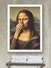 Parodie Mona Lisa Koupelnová Nástěnná Umělecká Dekorace Zakrývající si Nos Vintage Plakát Špatný Zápach Toaletní Humor Vtipné Leonardo Da Vinci
