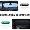 Half Car Cover for Ice and Snow, Windshield Hood All-weather Protection Cover, Outdoor and Indoor Foldable Universal Dustproof Frostproof Cover for