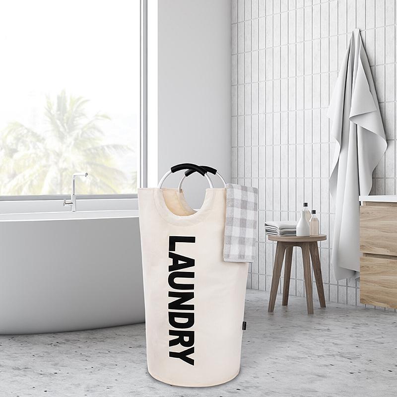 90L Super Large Laundry Basket Oxford Fabric Waterproof Laundry Bag Dirty Clothes Storage Basket Foldable Laundry Basket Travel