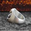 Adjustable Open Ring With Buddha Motif Vintage Style Mens Womens Bohemian Statement Jewelry