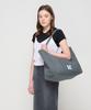 Roidesrois Canvas Pocket Tote Shoulder Bag (Charcoal)