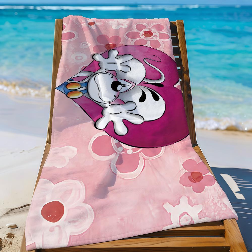 Cartoon Diddl Rat Mouse Towel Sports Quick Dry Travel Camping Gear Sandproof Soft Light Large Beach Towel