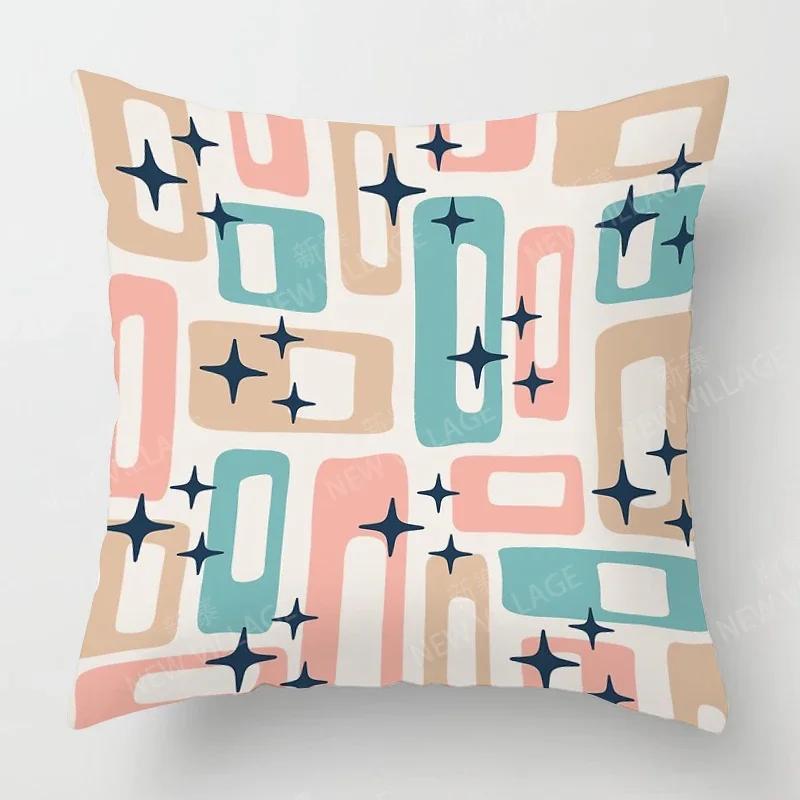 Nordic Fall Home Decor Autumn Throw Pillow Case Sofa Cushion Cover Modern  Geometry