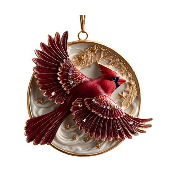 Ornamenti per Uccelli in Acrilico Decorazione da Appendere in Auto Albero di Natale Specchietto Retrovisore Decorazione Regalo Artigianale per Amanti degli Uccelli