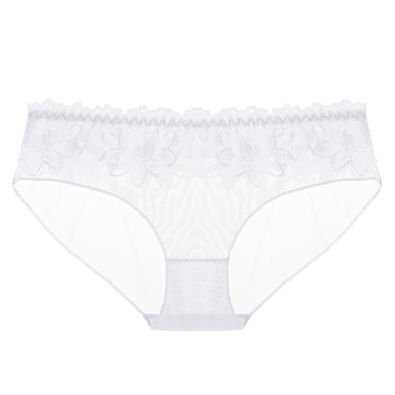 Erotic Panties Women Sexy Transparent Lace Exotic Briefs Underwear Hollow Out Ultra-Thin Thongs Exotic Lingerie Black