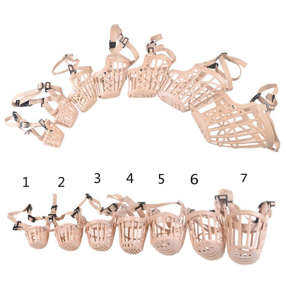 Breathable Anti Stop Bite Bark Mesh Plastic Mouth Grooming Pet Dog Muzzle Dog Mask Pet Supplies