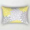 Yellow Geometric Rectangle Pillow Decorative Pillowcase Living Room Cushion Cover Simple Fashion Home Accessories