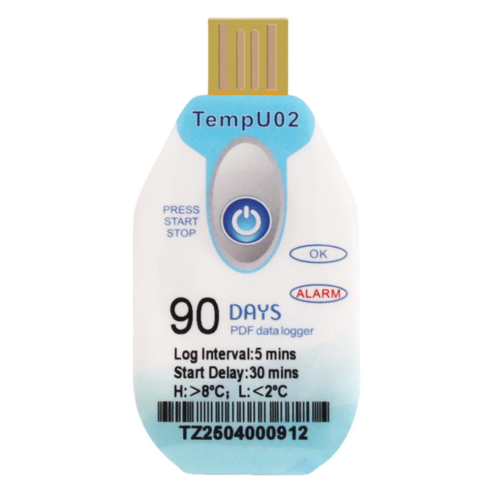 Temperature Data Logger USB Temp Record 18000 Data Capacity Temp Recorder Disposable Thermometer Logger for Cold Chain Fresh Tag