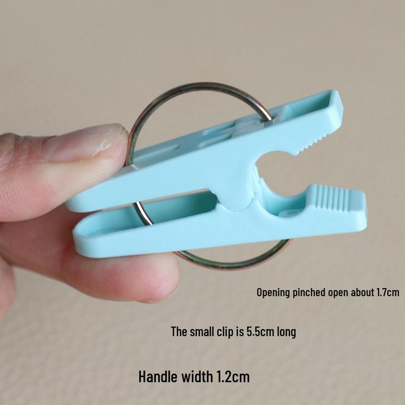 Windproof Non-Slip Plastic Clips: Small Clothes Pegs, Mosquito Net Clips, Towel Holders.