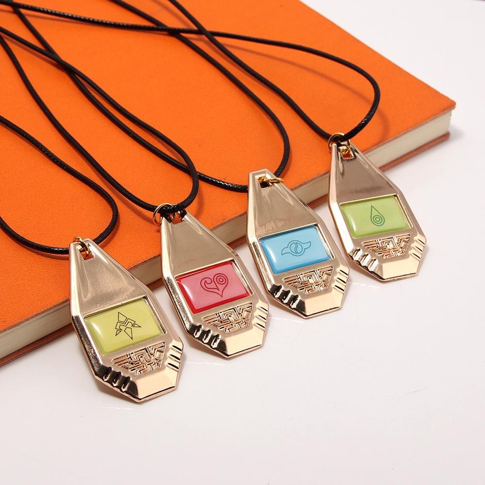 Digimon Anime Pendant Necklace - Holy Plan Wisdom, Courage, Friendship, Hope Badge Alloy