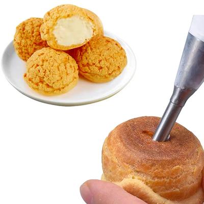 1PC Stainless Steel Pointy Tip Eclair Cream Cake Flashion Western Pastry Stuffing Jack Tool