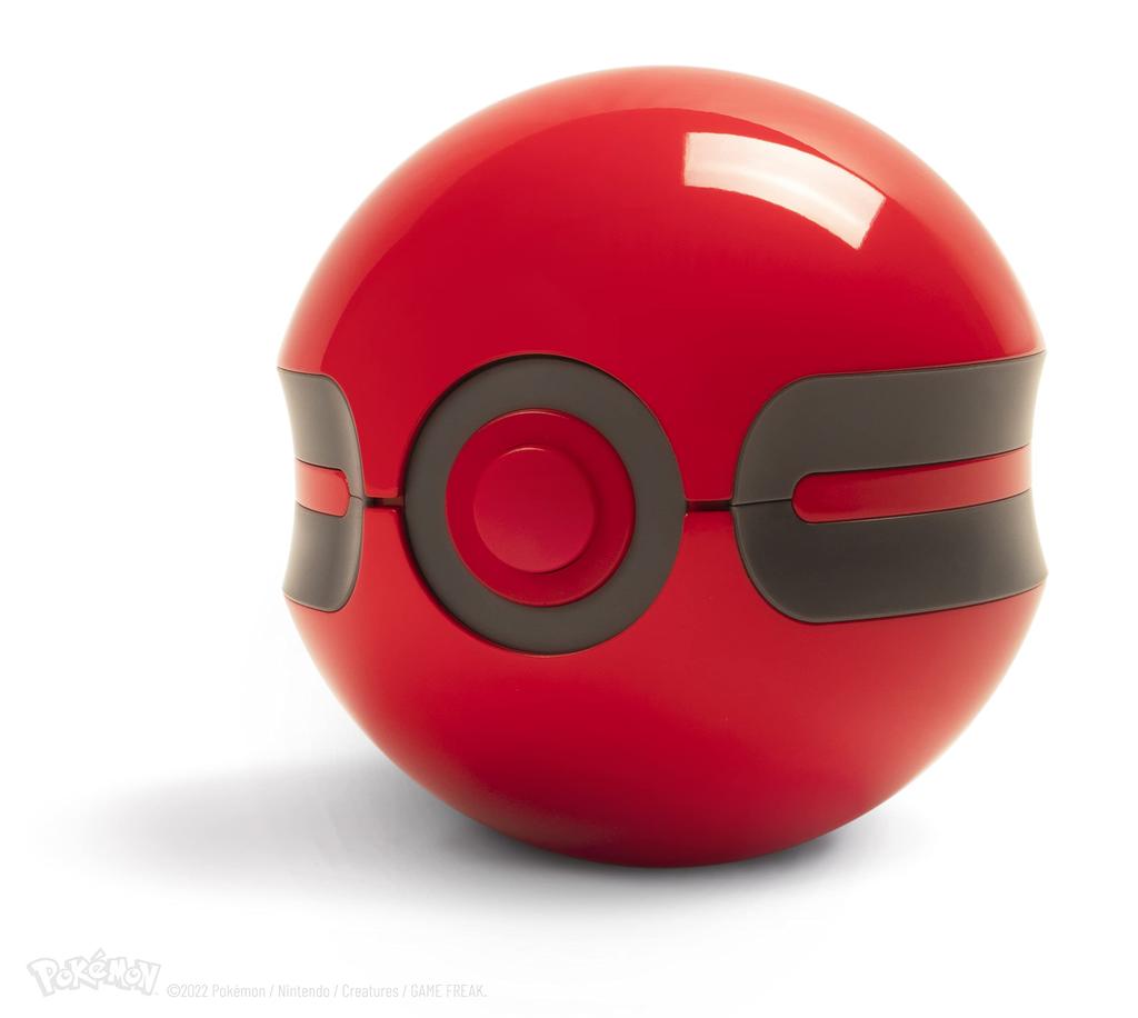 The Wand Company Original Poke Ball Authentic Replica Poke Ball Display Case with Light Function Officially Licensed Pokemon - Realistic, Electronic,