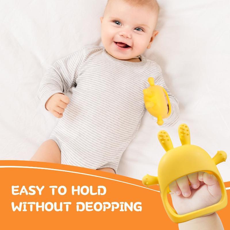 Food Grade Silicone Baby Teether With Cute Rabbit Shape Soothes Teething Discomfort For Infants Toddlers