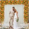 Artificial Flowers Outdoor Decorative Flowers Fake Plants Fall Decor Morning Glory Home Decor Hanging Plant Wedding Accessorie