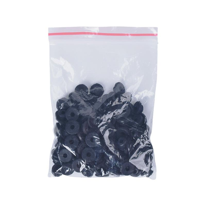 100 Pieces T Type Black Rubber Tattoo Needle Grommets Nipple Band Buckles Pincushion Ring for Tattoo Machine Needles