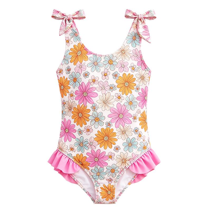 Girls' Sun-Protective Anti-Chlorine Quick-Dry Cute Swimsuit