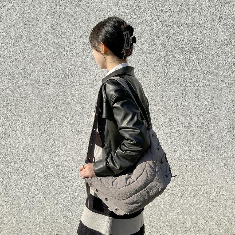 BRBAG BR_ZF1029 Padding X Strap Shoulder Bag