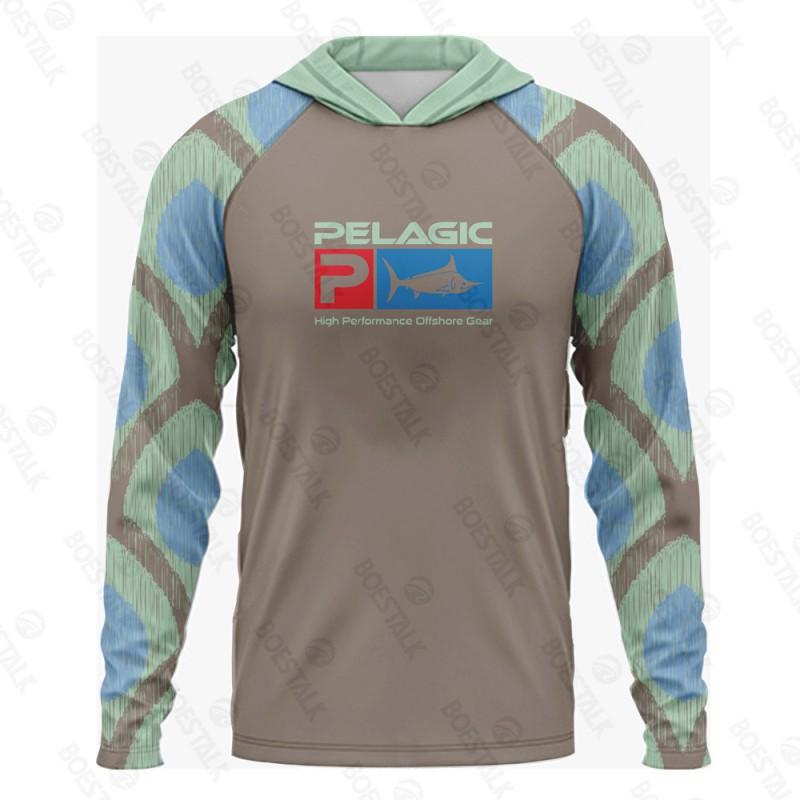 Chemise de pêche pour homme à séchage rapide, protection UV, avec capuche, légère, manches longues, pour l'extérieur, été, cyclisme, sports