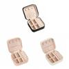 PU Leather Jewelry Organizer Box Square Jewelry Display Box Durable Jewelry Storage Box  Girls