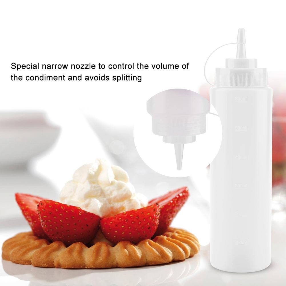 720ml 10pcs Set Plastic Condiment Dispenser for Sauce Oil Cream Vineger