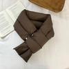 Windproof Cross Ring Scarves Down Cotton Skiing Scarve New Thermal Shawl  Outdoor Sports