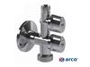 Eckventil Kugel 1/2 x 3/4 x 3/8 für Waschmaschine Geschirrspüler Spüle Arco COMB5MAC