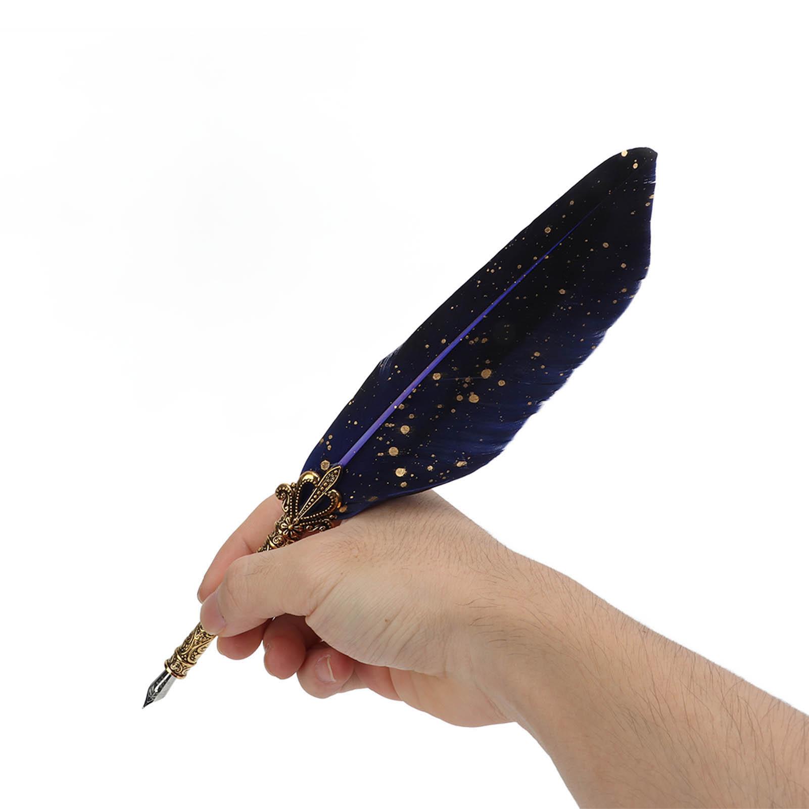 

Quill Pen Set Exquisite Retro Smoothing Writing Pen Caligraphy Pen Kit with Multiple Replacement Nibs