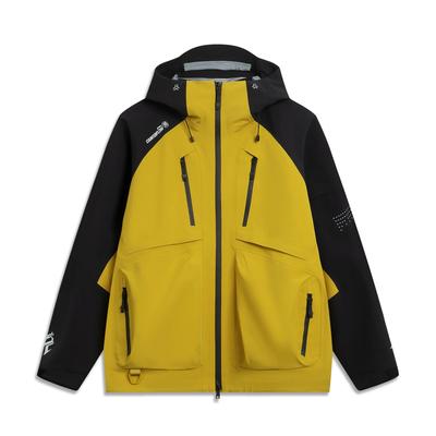 Li Ning Outdoor Serisi Spor Günlük Basit Kapüşonlu Bol Fermuarlı Rahat Çok Yönlü Rüzgarlık Unisex Dış Giyim AEMV037-3