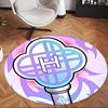 Kpop Demon Hunters (19) Round Office Rug Decorative Floor Rug for Office Bedroom Living Room and Home Space
