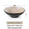 Large Frosted Melamine Ramen Bowl - Japanese-Style Restaurant Noodle Bowl for Mala Tang, Luosifen, Soup, and Rice Noodles